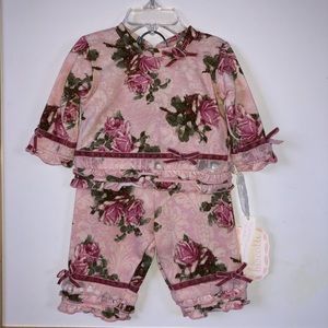 Baby Biscotti  Floral Set